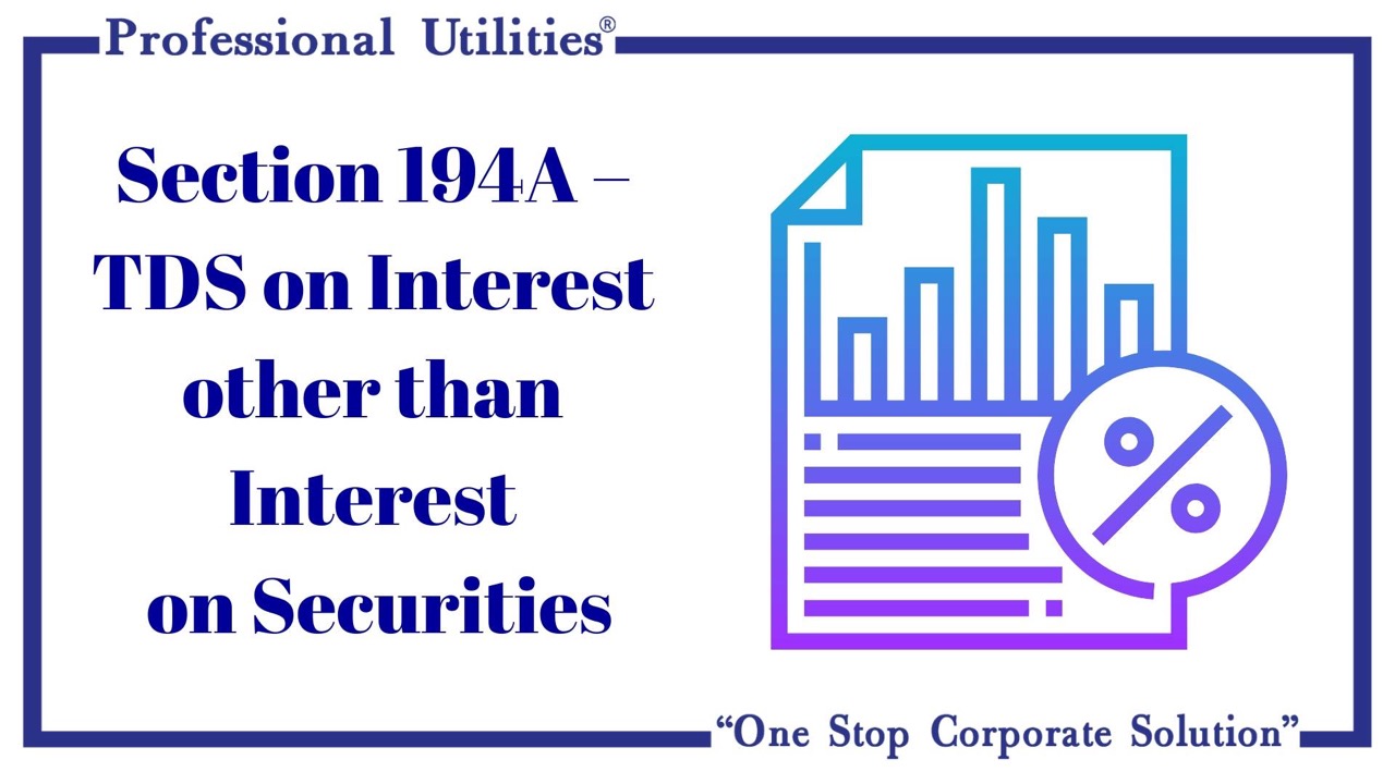 Section 194A TDS on Interest other than